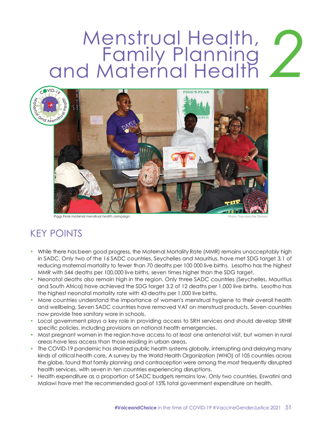 2021 Barometer Chapter 2 Menstrual Health