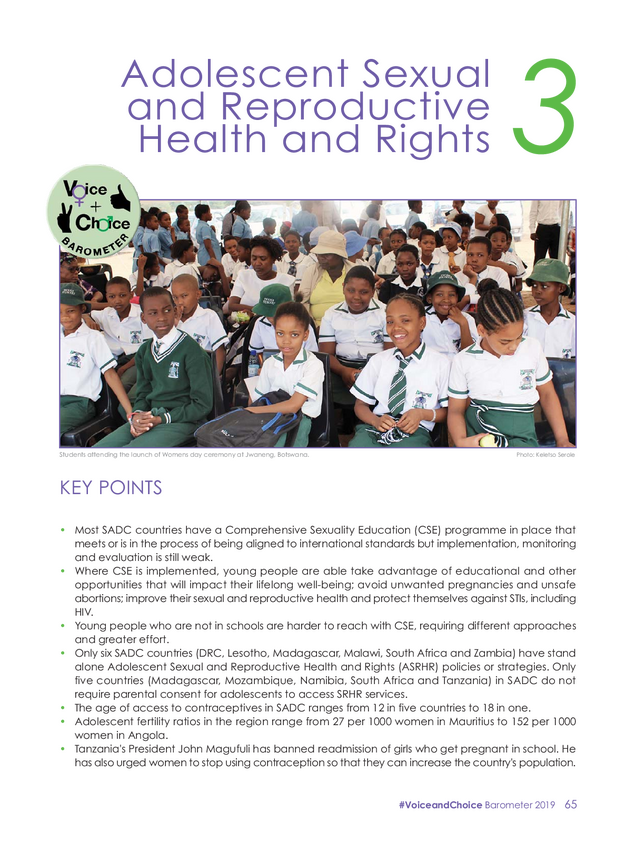 2019 Barometer Chapter 3 ASRHR