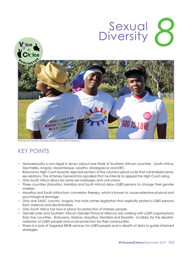 2019 Barometer Chapter 8 Sexual Diversity