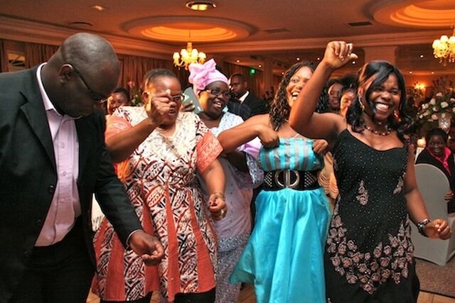 Zimbabwean delegation celebrate