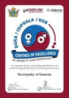 Gwanda Municipality HUB Certificate