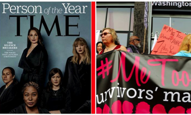 Global : 'Time' magazine names #metoo movement as ‘person of the year’
