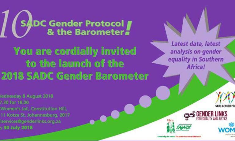 SA: 2018 SADC Gender Barometer Launch