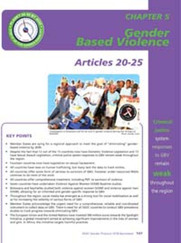 Gender-based violence - SADC Barometer 2018