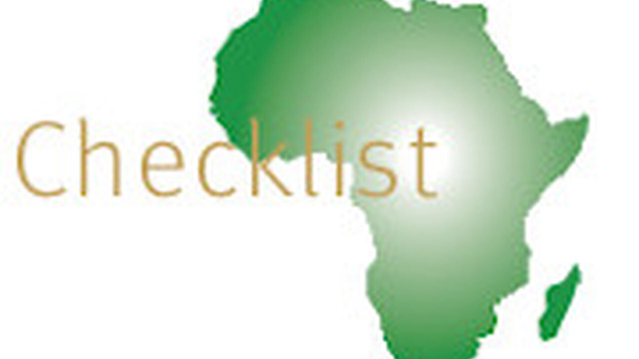 WPP Africa checklist