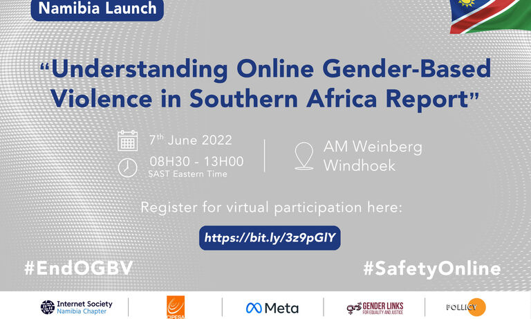 Nam: Southern Africa Online GBV report launch, 7 June