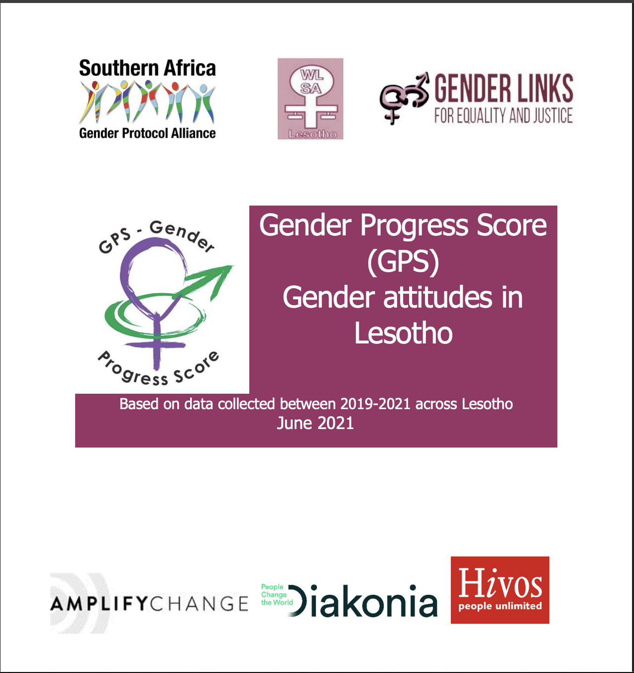 Gender Progress Score (GPS) Gender attitudes in Lesotho