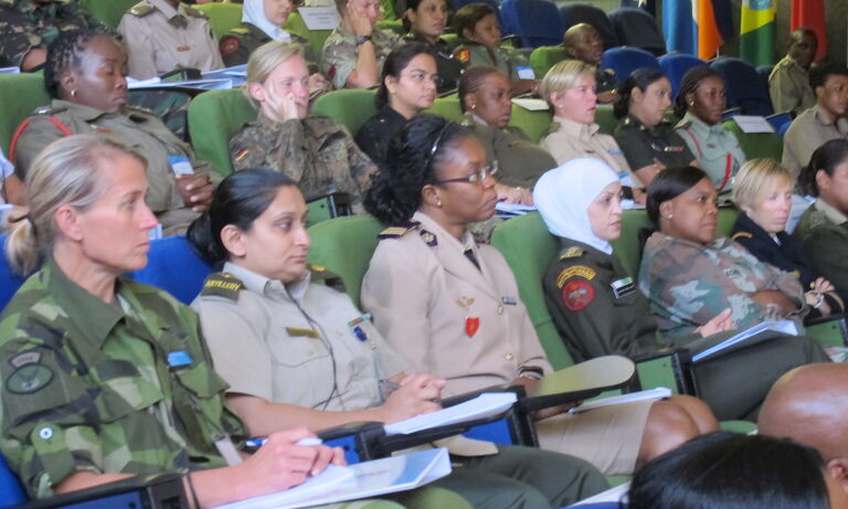 International: Peacekeeping Training For Female Officers Salutes Role Played by Women in the Military